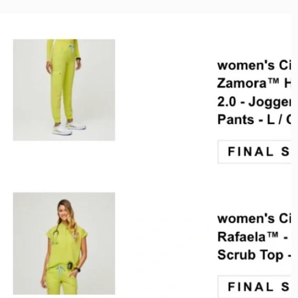 Figs Lime Green Scrub Set - Picture 9 of 12